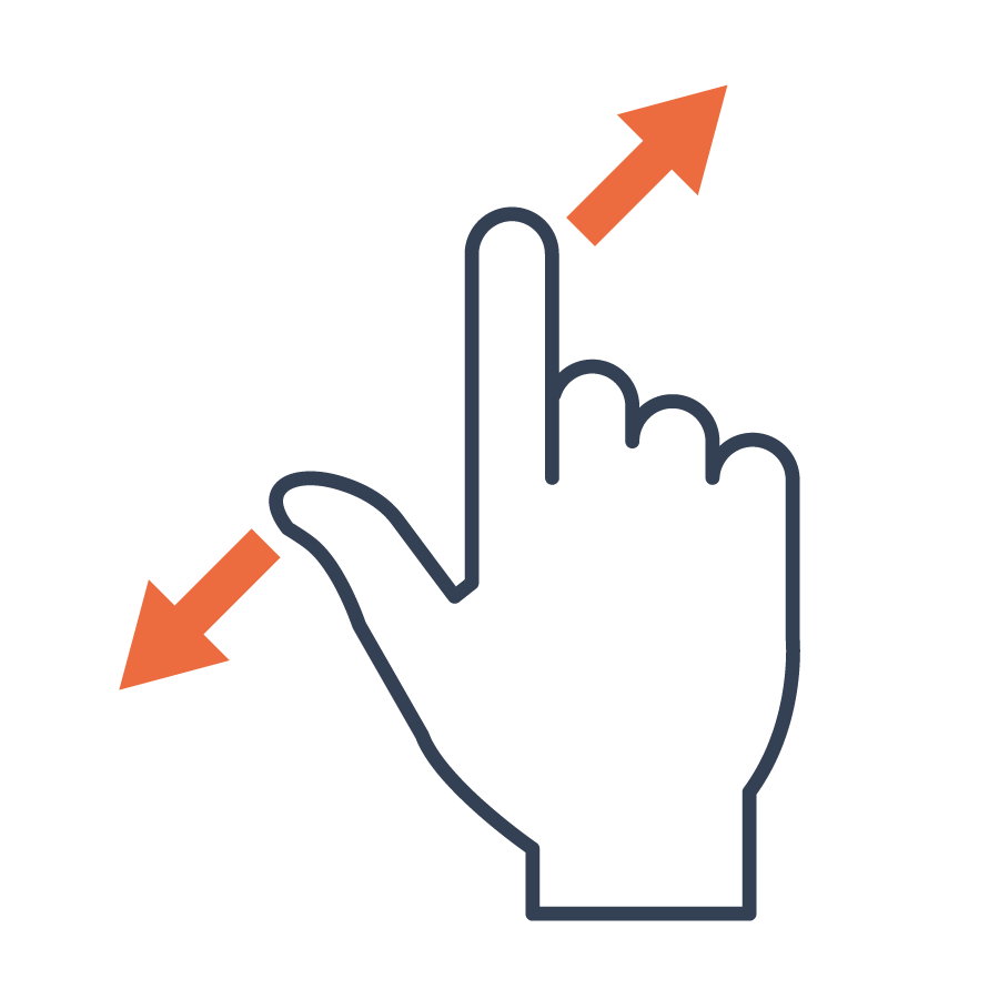 多くの写真はタップしてピンチアウトすることで拡大表示できます。